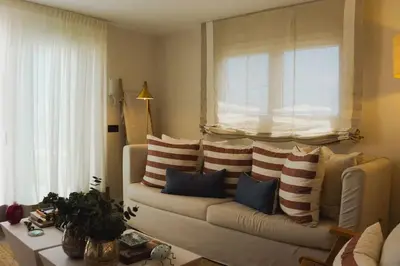 Zona de estar de CASA ESPERANZA *Family Home Over the Sea*