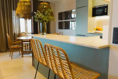 Una cocina o zona de cocina en CASA ESPERANZA *Family Home Over the Sea*