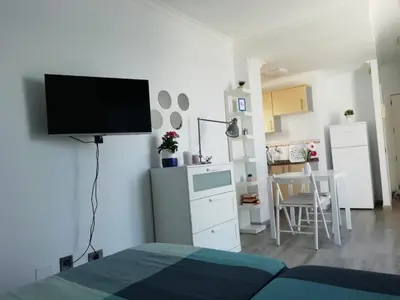 Una cocina o zona de cocina en Vista Canteras
