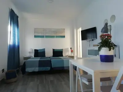 Cama o camas de una habitación en Vista Canteras