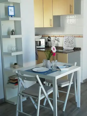 Una cocina o zona de cocina en Vista Canteras