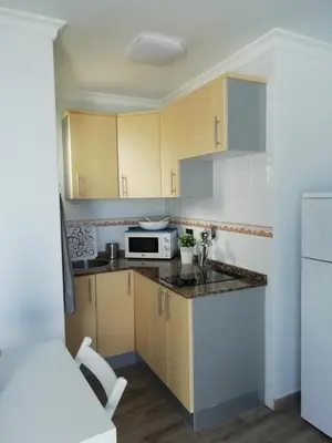 Una cocina o zona de cocina en Vista Canteras