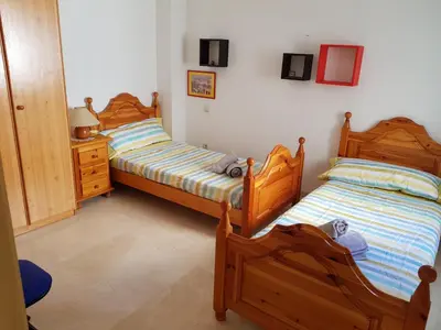 Cama o camas de una habitación en Vivienda Agaete Paradise