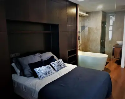 Cama o camas de una habitación en Mary Sanchez 21 - - New Apartment Canteras Playa