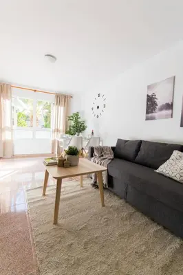 Zona de estar de Acogedor Apartamento Gara 54 Arguineguin