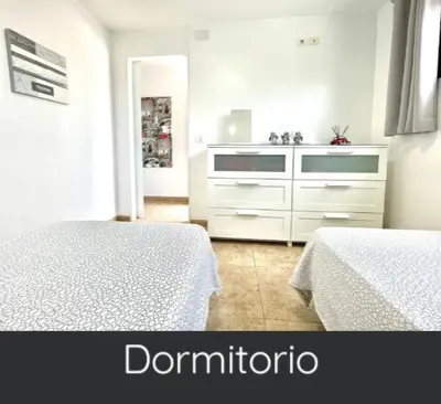 Cama o camas de una habitación en Yánez Sweet Apartment 312 Playa delInglés Maspalomas