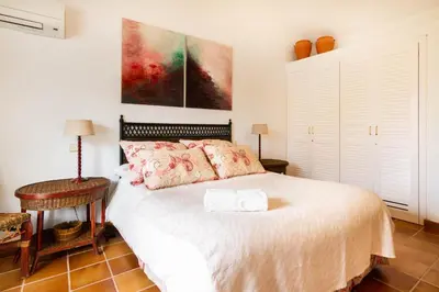 Cama o camas de una habitación en Chalet adosado en Pasito BM13