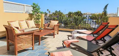 Un balcón o terraza de HD Mogan Beach Apartment