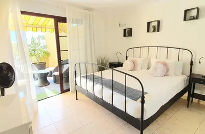 Cama o camas de una habitación en HD Mogan Beach Apartment