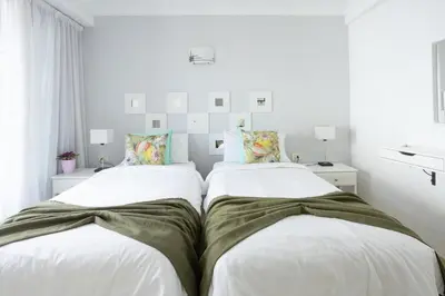 Cama o camas de una habitación en HD Mogan Beach Apartment