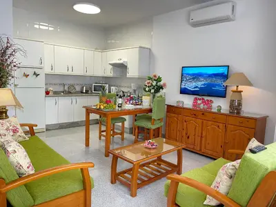 Una cocina o zona de cocina en EmyCanarias Holiday Homes Vecindario