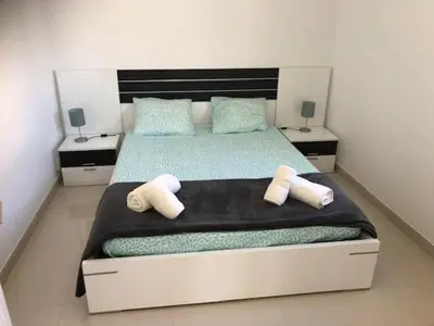 Cama o camas de una habitación en Bungalows Paraiso Tropical