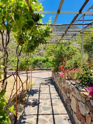 Jardín al aire libre en Casita el Parral