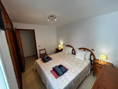 Cama o camas de una habitación en Espectacular en primera línea de la playa