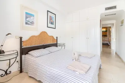 Cama o camas de una habitación en Mogan Beach 2Bdr Terrace
