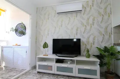 Una televisión o centro de entretenimiento en Apartments ALOE TOP FLOOR