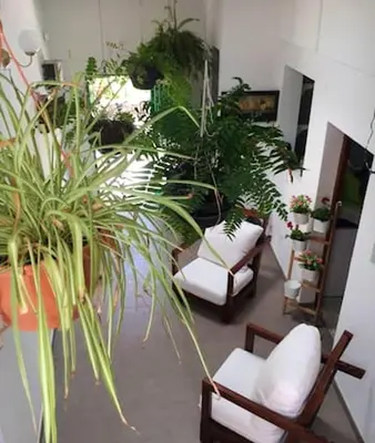 Zona de estar de Charming House in Temisas with Parking and Air Conditioning