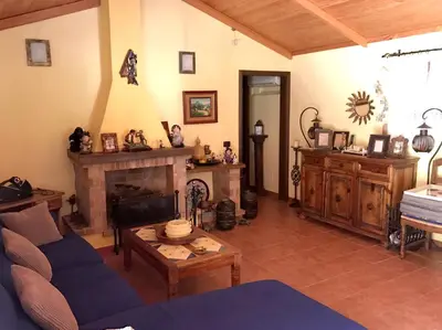 Zona de estar de Cozy villa in San Bartolomé, 130 m², pool