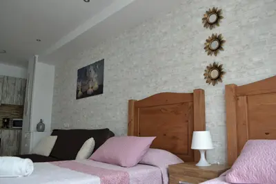 Cama o camas de una habitación en VV 501 Vista Mar con Balcón