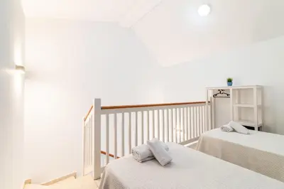 Cama o camas de una habitación en Casa Blanc