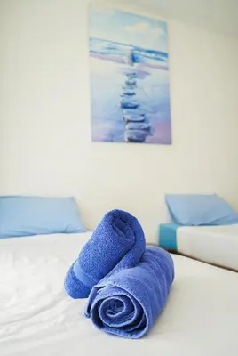 Cama o camas de una habitación en VV 404 Vista Mar con Balcón