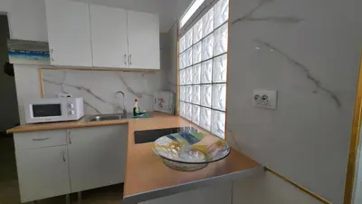 Una cocina o zona de cocina en Apartment with terrace