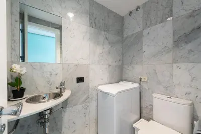 Un baño de STUNNING APARTMENT FIRST LINE MOGAN PORT - GRAN CANARIA STAYS