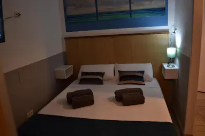 Cama o camas de una habitación en Azul Loft Deluxe - Vivienda Vacacional a Playa del Inglés