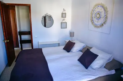 Cama o camas de una habitación en Lagaete Duplex