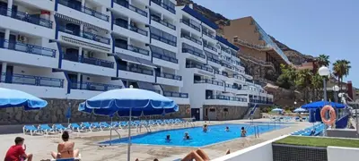 Piscina en o cerca de Ocean view apartment in Taurito, Mogan - Top Floor