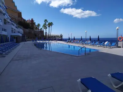 Piscina en o cerca de Ocean view apartment in Taurito, Mogan - Top Floor