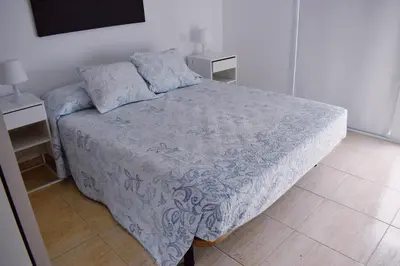 Cama o camas de una habitación en Bungalow en Vista Golf