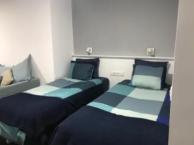 Cama o camas de una habitación en Canteras Reef - Primera linea de mar super céntrico