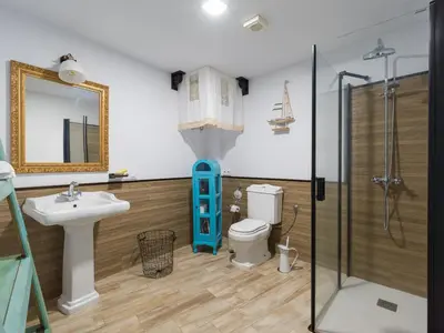 Un baño de Viviendas vacacionales San Mateo