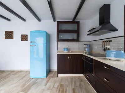 Una cocina o zona de cocina en Viviendas vacacionales San Mateo