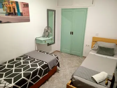 Cama o camas de una habitación en Casa Colmena
