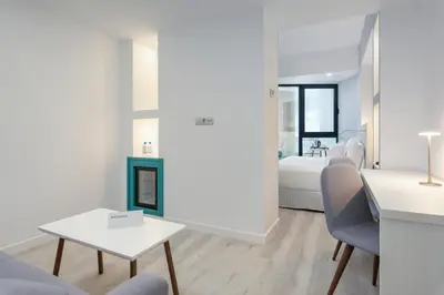 Cama o camas de una habitación en Occidental Las Palmas