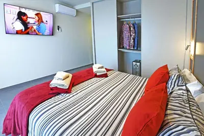Cama o camas de una habitación en Salobre La Isla 1