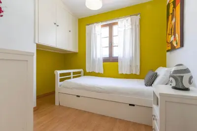 Cama o camas de una habitación en Las Mimosas