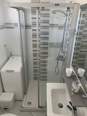 Un baño de wonderful, lovely & quiet studio in playa del Inglés - WiFi free