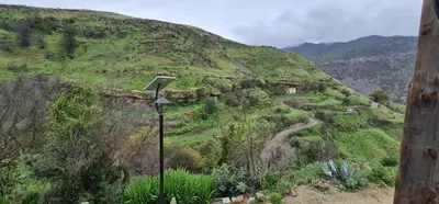 Paisaje cerca de este chalet de montaña