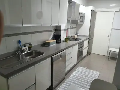 Una cocina o zona de cocina en Casa ManPer playa, Alcaravaneras, 3 dormitorios