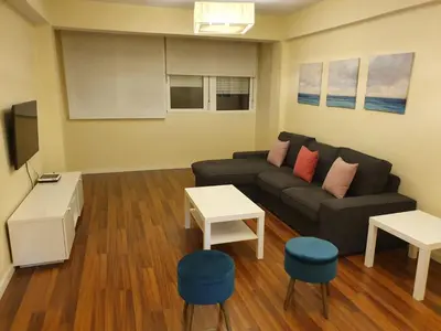 Una televisión o centro de entretenimiento en Casa ManPer playa, Alcaravaneras, 3 dormitorios