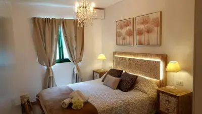 Cama o camas de una habitación en Enjoy days of dreams in paradise, 2 BR with POOL