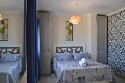Cama o camas de una habitación en VV Ático Luxury Vista Mar