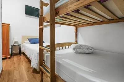Cama o camas de una habitación en Mountain Chalet Sea Views & Pool