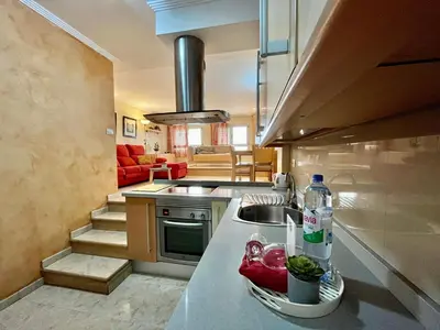 Una cocina o zona de cocina en Las Nasas, Acogedor apartamento cerca de la playa