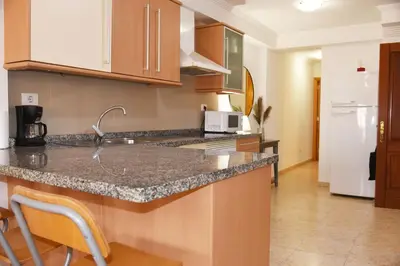 Una cocina o zona de cocina en Las Nasas, Acogedor apartamento cerca de la playa