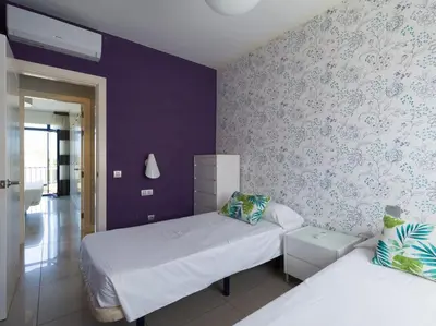 Cama o camas de una habitación en Meloneras Bay Suites