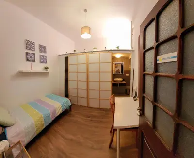Cama o camas de una habitación en Casa Canaria Beautiful Home in Las Canteras